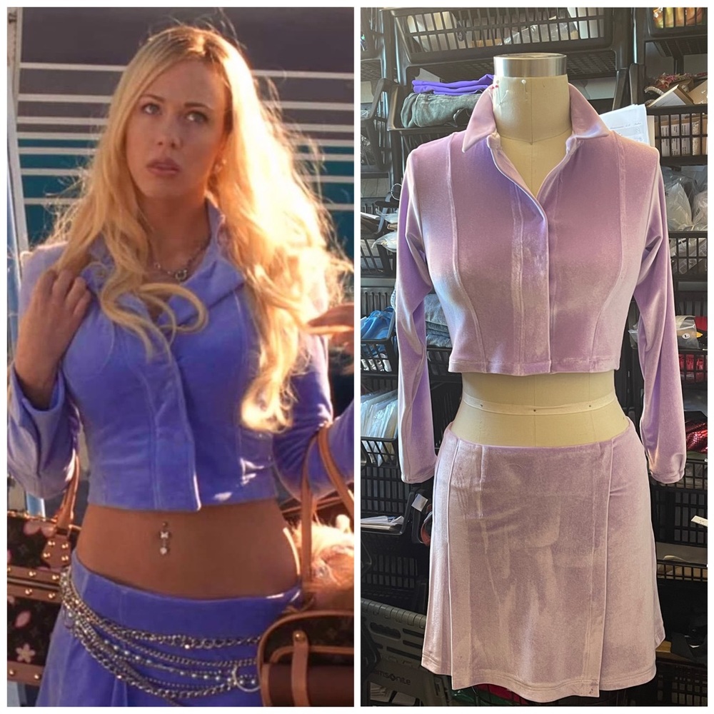 “White Chicks” Two Piece Velour Set